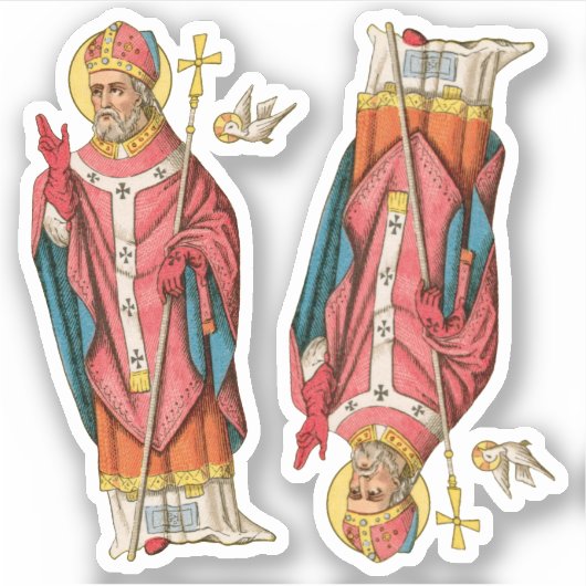 St. David of Wales (P 001) 2-Up - Contour Sticker (Voorkant)
