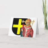 St. David of Wales (P 001) en Zijne Schild Kaart (Voorkant)