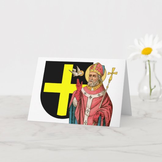 St. David of Wales (P 001) en Zijne Schild Kaart (Kleine Plant)