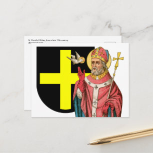 St. David of Wales (P 001) en Zijne Schildwacht Br Briefkaart