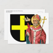 St. David of Wales (P 001) en Zijne Schildwacht Br Briefkaart (Voorkant / Achterkant)