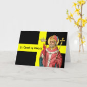 St. David of Wales (P 001) en Zijne vlag Kaart (Gele Bloem)
