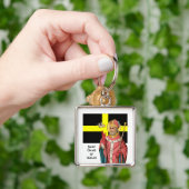 St. David of Wales (P 001) en Zijne vlag Sleutelhanger (Hand)