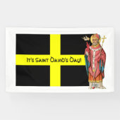 St. David of Wales (P 001) en Zijne vlag Spandoek (Horizontaal)