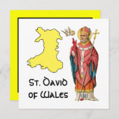 St. David of Wales (P 001) met overzicht Map (Voorkant / Achterkant)