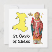 St. David of Wales (P 001) met overzicht Map (Voorkant)