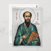 St. David van Wales Orthodox Christelijk Icoon Briefkaart (Voorkant / Achterkant)