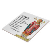 St. David van Wales (P001) met beroemd citaat Tegeltje (Zijkant)