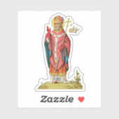 St. David van Wales (P 001) 1-Up - Contour Sticker (Vel)