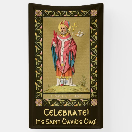St. David van Wales (P 001) Banner 1 (Verticaal)