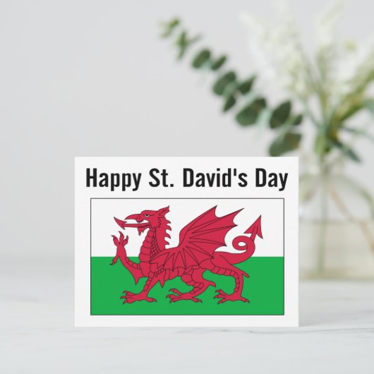 St. David's Day 2 Briefkaart (Staand voorkant)