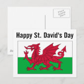 St. David's Day 2 Briefkaart (Voorkant / Achterkant)