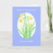 St David's Day Daffodils Card, Across the Miles Kaart (Voorkant)
