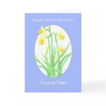 St David's Day Daffodils Card, Across the Miles