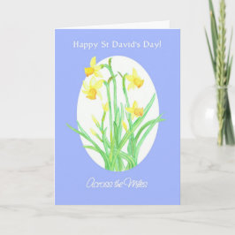 St David's Day Daffodils Card, Across the Miles Kaart