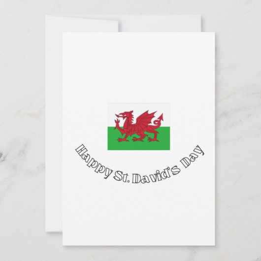 St. David's Day Flat Uitnodiging (Voorkant)