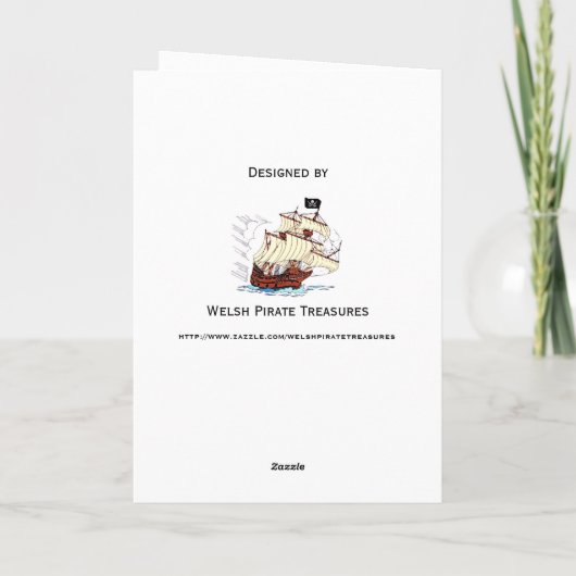 St. David's Day Groet Kaart (Achterkant)