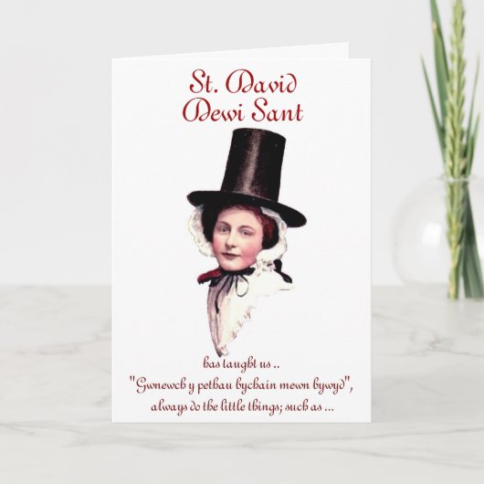 St. David's Day Groet Kaart (Voorkant)