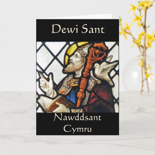 St. David's Day Groet Kaart (Gele Bloem)