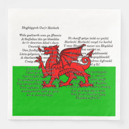 St Davids Day-kerstMannen van Harlech Servet