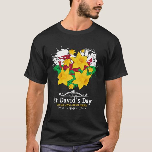 St Davids Day Outfit voor kinderen & Welsh vlag me T-shirt (Voorkant)