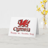 St. David's Day, Saint David, Ddydd Gwyl Dewi Sant Kaart (Gele Bloem)