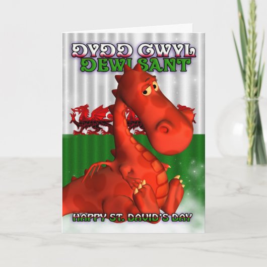 St. David's Day, Welsh Kaart, Dydd Gwyl Dewi Sant Kaart (Voorkant)