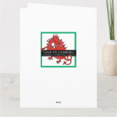 St David's Day, Welsh kostuum, voor neef Kaart (Achterkant)