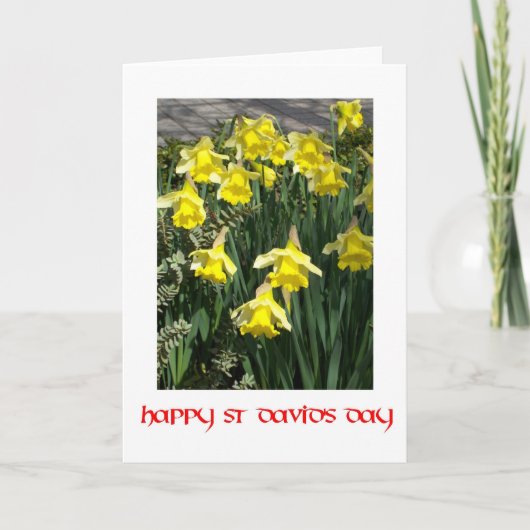St David's Day Wenskaart Kaart (Voorkant)