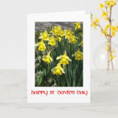 St David's Day Wenskaart Kaart (Gele Bloem)