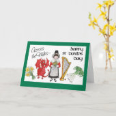 St. David's Day Wenskaart: Over de Mijlen Kaart (Gele Bloem)