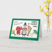 St David's Day Wenskaart: Van ons beiden Kaart (Gele Bloem)