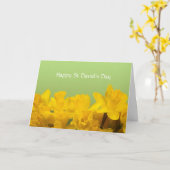 St David's Day Yellow Daffodils Personalized Kaart (Gele Bloem)