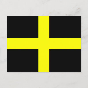 St. David's Flag Wales Welsh Briefkaart