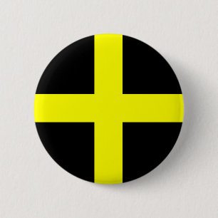 St. David's Flag Wales Welsh Ronde Button 5,7 Cm