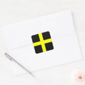 St. David's Flag Wales Welsh Vierkante Sticker (Envelop)