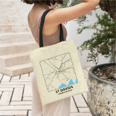 St Davids, Pembrokeshire City Map Tote Bag