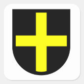 St. David's Shield Vierkante Sticker (Voorkant)