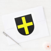 St. David's Shield Vierkante Sticker (Envelop)