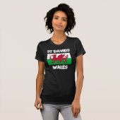 St Davids, Wales met Welsh flag T-shirt (Voorkant volledig)