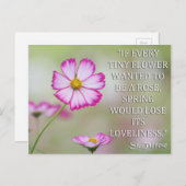 ST DEZE VAN LISIEUX ALS ELKE TINY FLOWER WILDE BRIEFKAART (Voorkant / Achterkant)