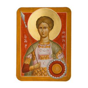 St Dimitrios Icon Magnet Magneet