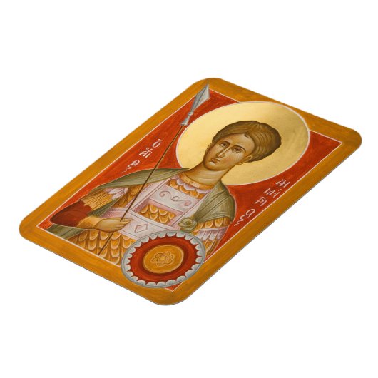 St Dimitrios Icon Magnet Magneet (Linkerzijde)