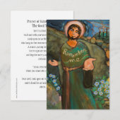 St. Dismas, de Kaart van de dief-dief-gebed (Voorkant / Achterkant)