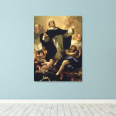 St. Dominic, 1170-1221 Canvas Afdruk (Insitu (Houten vloer))