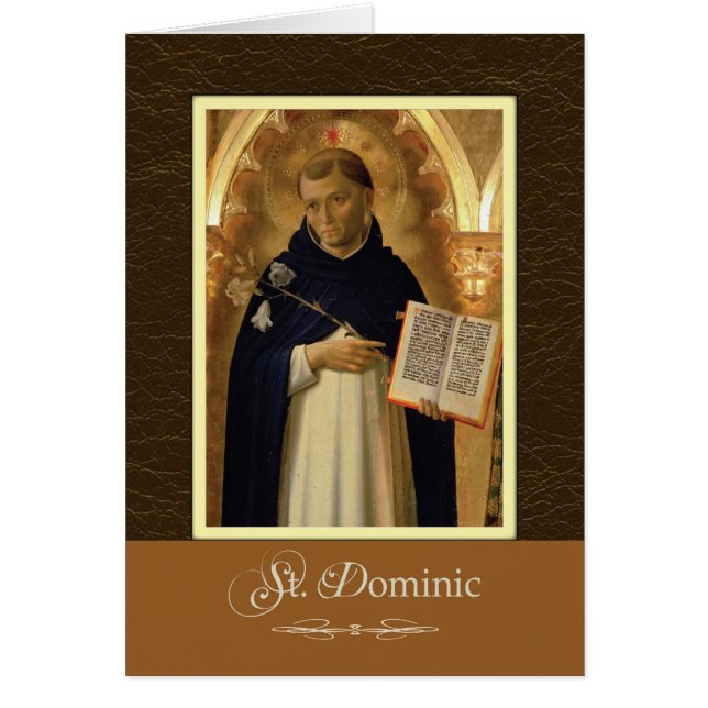 St. Dominic de Guzman bidden voor ons (Voorkant)