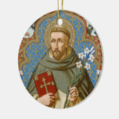 St. Dominic de Guzman (BK 011) Keramisch Ornament (Links)