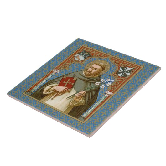 St. Dominic de Guzman (BK 011) Tegeltje (Zijkant)