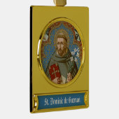 St. Dominic de Guzman (BK 011) Verguld Banner Ornament (Rechts)