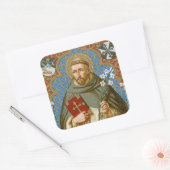St. Dominic de Guzman (BK 011) Vierkante Sticker (Envelop)